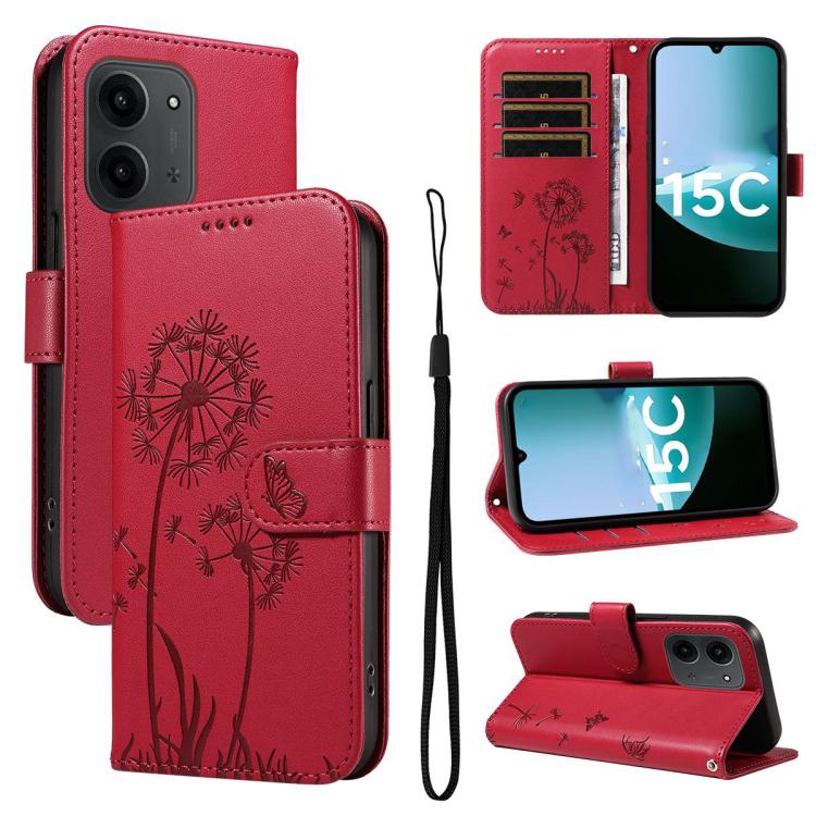 Dandelion Embossed Pattern Flip Leather Phone Case, For Redmi 17C/14C 4G/A4 5G/Poco C75 5G, For Redmi K90 Pro Max/Poco F8 Ultra, For Redmi K90/Poco F8 Pro, For Redmi 15C 5G / 4G EU 173mm, For Redmi 15 5G Global/15 4G SEA 169.5mm                        ...
