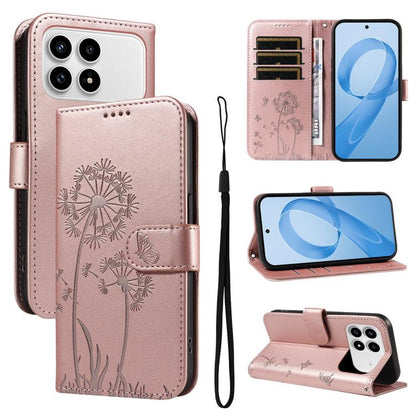 Dandelion Embossed Pattern Flip Leather Phone Case, For Redmi 17C/14C 4G/A4 5G/Poco C75 5G, For Redmi K90 Pro Max/Poco F8 Ultra, For Redmi K90/Poco F8 Pro, For Redmi 15C 5G / 4G EU 173mm, For Redmi 15 5G Global/15 4G SEA 169.5mm                        ...