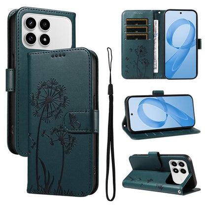 Dandelion Embossed Pattern Flip Leather Phone Case, For Redmi 17C/14C 4G/A4 5G/Poco C75 5G, For Redmi K90 Pro Max/Poco F8 Ultra, For Redmi K90/Poco F8 Pro, For Redmi 15C 5G / 4G EU 173mm, For Redmi 15 5G Global/15 4G SEA 169.5mm                        ...