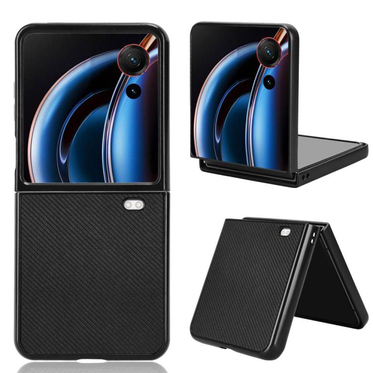 Carbon Fiber Texture PU Leather PC Phone Case, For ZTE nubia Flip3, For ZTE nubia Fold, For ZTE nubia Flip2