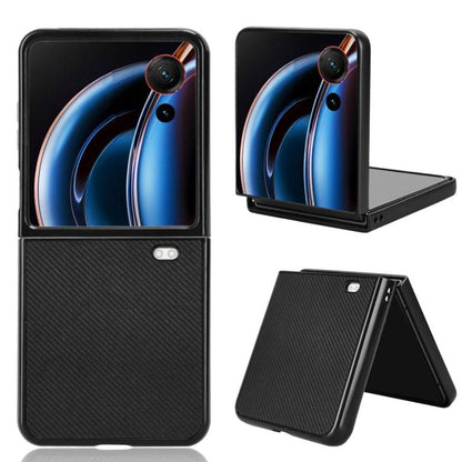Carbon Fiber Texture PU Leather PC Phone Case, For ZTE nubia Flip3, For ZTE nubia Fold, For ZTE nubia Flip2