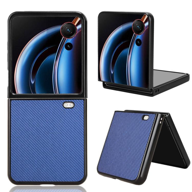 Carbon Fiber Texture PU Leather PC Phone Case, For ZTE nubia Flip3, For ZTE nubia Fold, For ZTE nubia Flip2