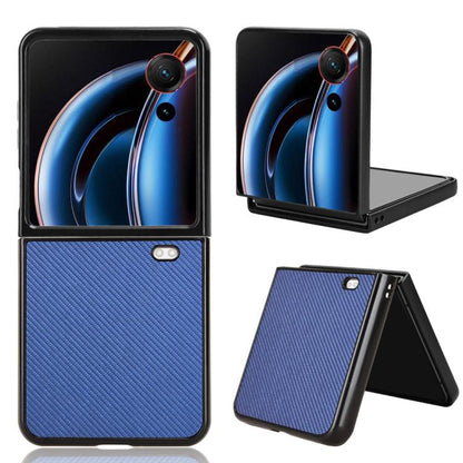 Carbon Fiber Texture PU Leather PC Phone Case, For ZTE nubia Flip3, For ZTE nubia Fold, For ZTE nubia Flip2