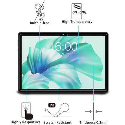 2pcs 9H 0.3mm Explosion-proof Tempered Glass Film, For FEZAWIO F11 10.1, For FEZAWIO F10 10.1, For FEZAWIO X800 11 inch