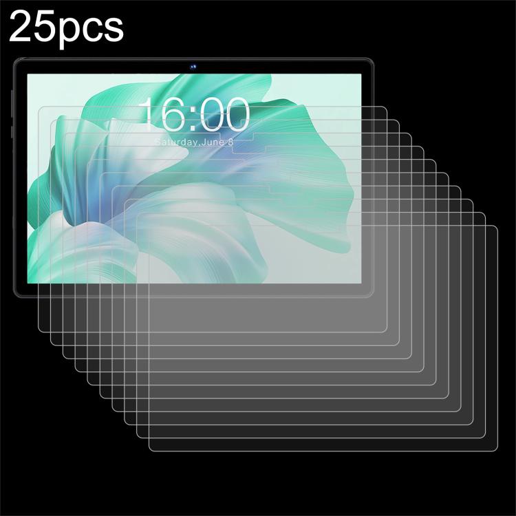 25pcs 9H 0.3mm Explosion-proof Tempered Glass Film, For FEZAWIO F11 10.1, For FEZAWIO F10 10.1, For FEZAWIO X800 11 inch
