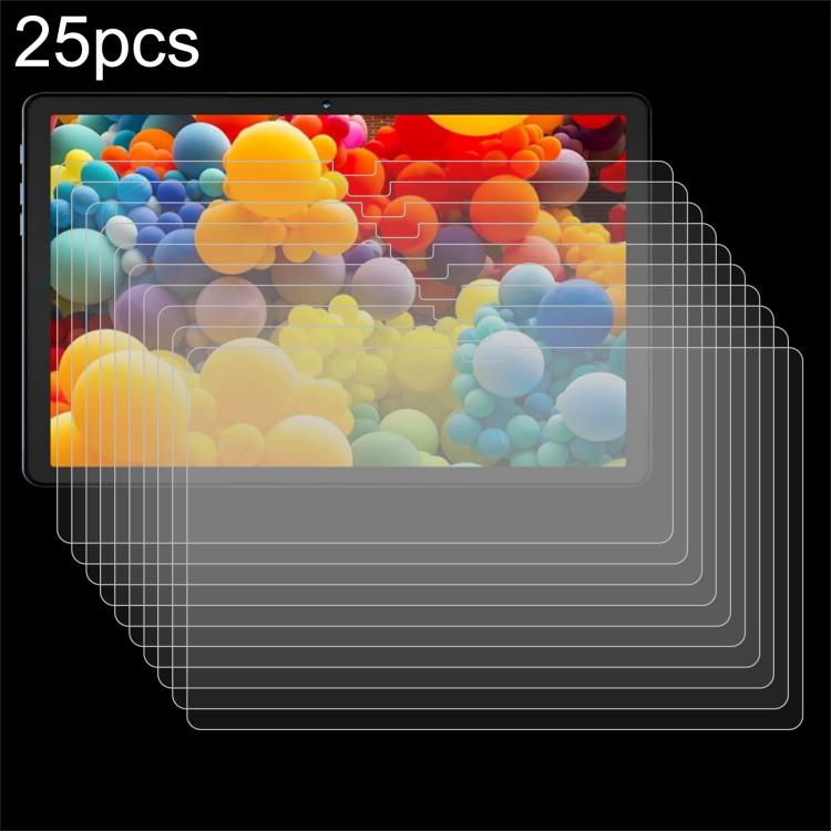 25pcs 9H 0.3mm Explosion-proof Tempered Glass Film, For FEZAWIO F11 10.1, For FEZAWIO F10 10.1, For FEZAWIO X800 11 inch