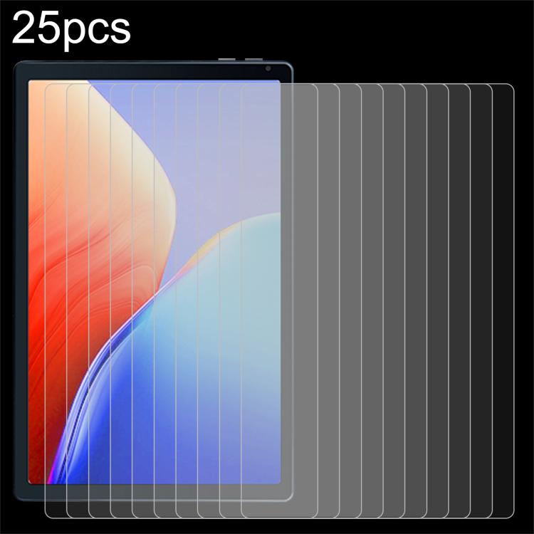 25pcs 9H 0.3mm Explosion-proof Tempered Glass Film, For Whitedeer C10 10.1, For Whitedeer C107 10.1, For Whitedeer C108 / 10.1, For Whitedeer X108 10.1 inch
