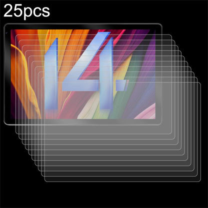 25pcs 9H 0.3mm Explosion-proof Tempered Glass Film, For Whitedeer C10 10.1, For Whitedeer C107 10.1, For Whitedeer C108 / 10.1, For Whitedeer X108 10.1 inch