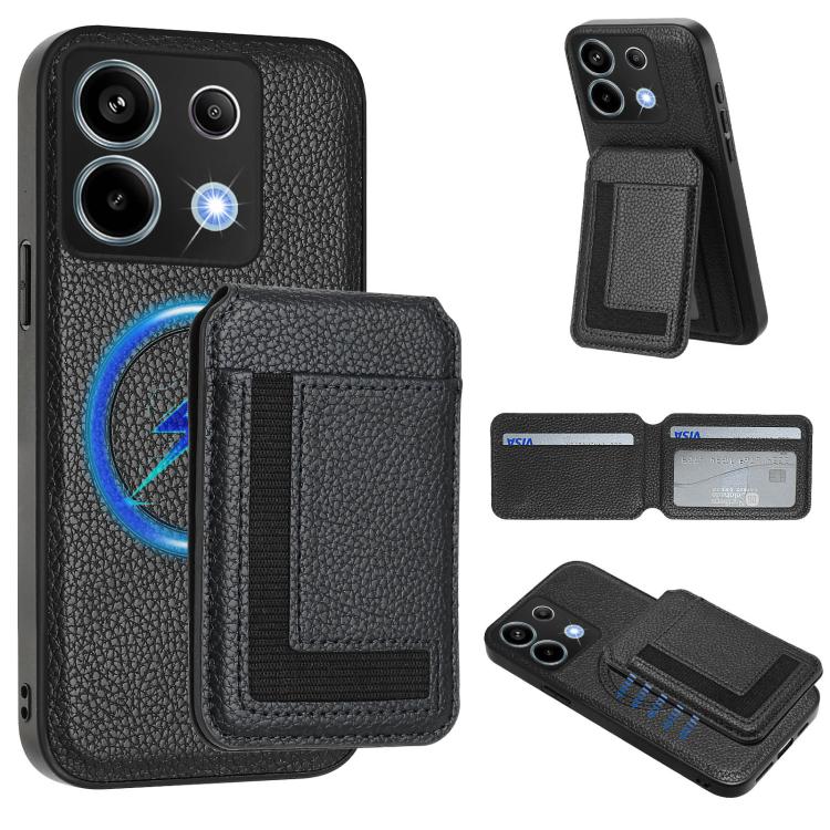 CX01 Detachable Magsafe Magnetic Card Bag Phone Case, For Redmi 14C 4G / 14R / A4 5G, For Redmi Note 14 Pro+ 5G, For Redmi Note 14 Pro 5G, For Redmi Note 13R / 13 4G / 13 5G, For Redmi A3 / A3x / Xiaomi Poco C61, For Redmi  Turbo 3 / Poco F6 India     ...