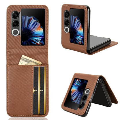Card Slot PU Leather PC Phone Case, For ZTE nubia Flip3, For ZTE nubia Flip2