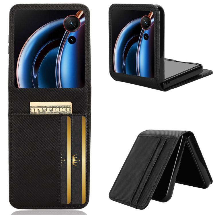 Card Slot PU Leather PC Phone Case, For ZTE nubia Flip3, For ZTE nubia Flip2