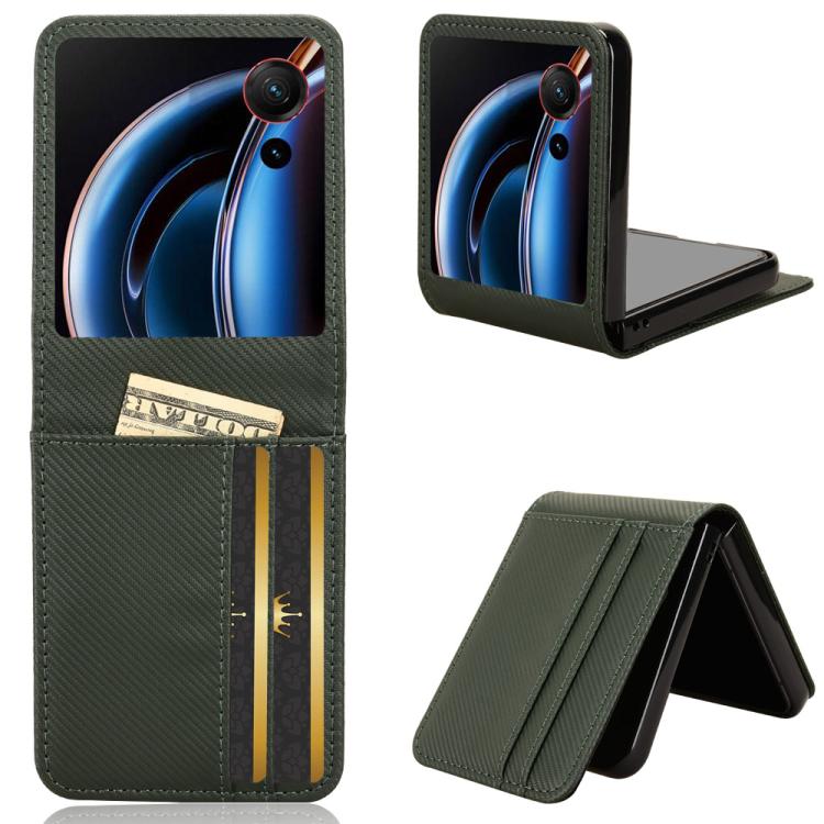 Card Slot PU Leather PC Phone Case, For ZTE nubia Flip3, For ZTE nubia Flip2
