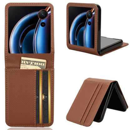 Card Slot PU Leather PC Phone Case, For ZTE nubia Flip3, For ZTE nubia Flip2