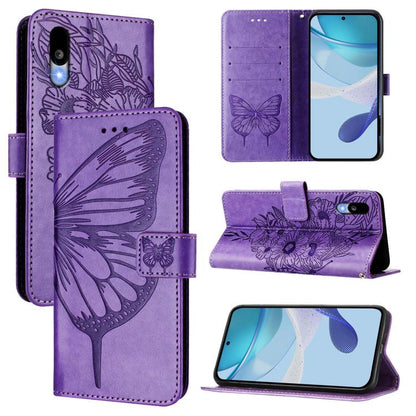 Embossed Butterfly Leather Phone Case, For Sharp Aquos wish6, For Sharp Aquos R11, For Sharp Aquos sense10, For Sharp Basio Active3, For Sharp Aquos sense8 SHG11 / SH-54D, For Sharp Aquos Wish3