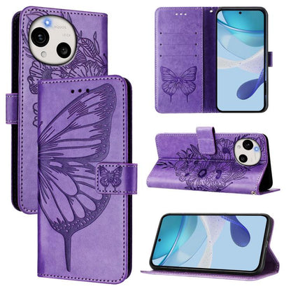 Embossed Butterfly Leather Phone Case, For Sharp Aquos wish6, For Sharp Aquos R11, For Sharp Aquos sense10, For Sharp Basio Active3, For Sharp Aquos sense8 SHG11 / SH-54D, For Sharp Aquos Wish3