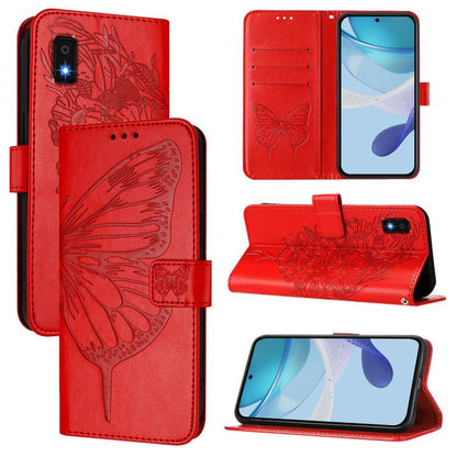 Embossed Butterfly Leather Phone Case, For Sharp Aquos wish6, For Sharp Aquos R11, For Sharp Aquos sense10, For Sharp Basio Active3, For Sharp Aquos sense8 SHG11 / SH-54D, For Sharp Aquos Wish3