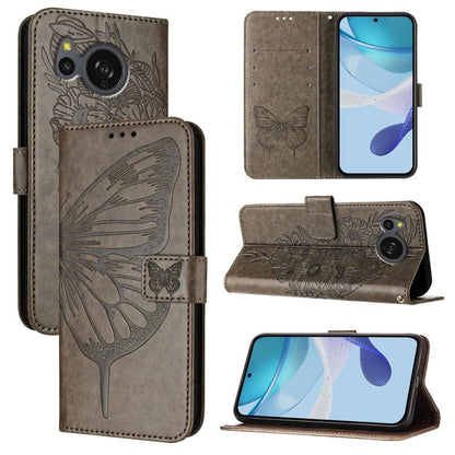 Embossed Butterfly Leather Phone Case, For Sharp Aquos wish6, For Sharp Aquos R11, For Sharp Aquos sense10, For Sharp Basio Active3, For Sharp Aquos sense8 SHG11 / SH-54D, For Sharp Aquos Wish3