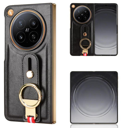 Wristband Leather Back Phone Case, For OPPO Find N6, For OPPO Find N5