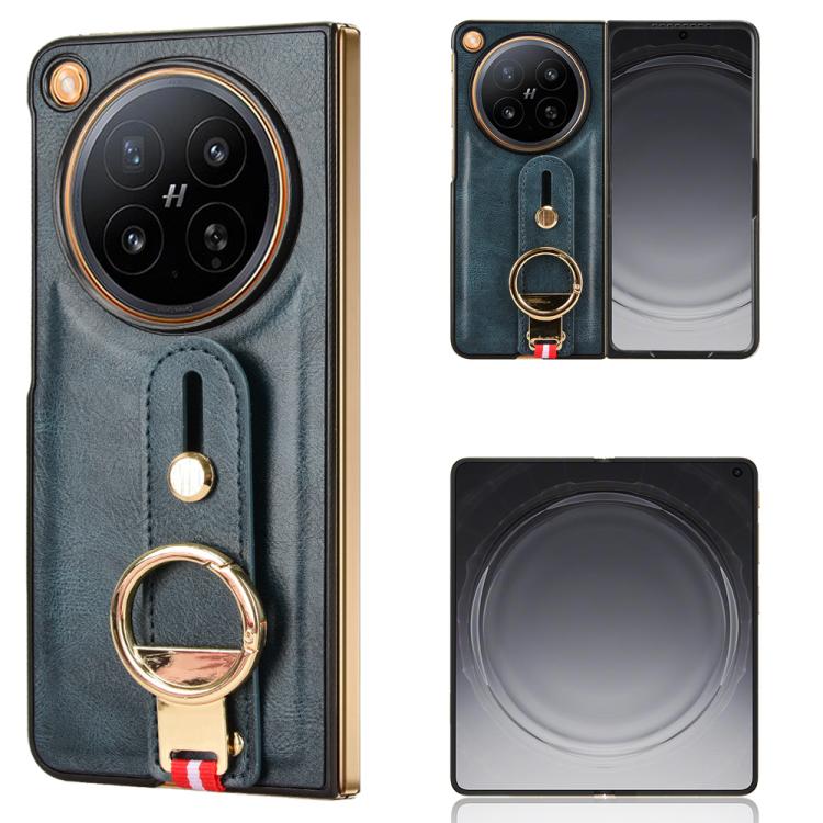 Wristband Leather Back Phone Case, For OPPO Find N6, For OPPO Find N5
