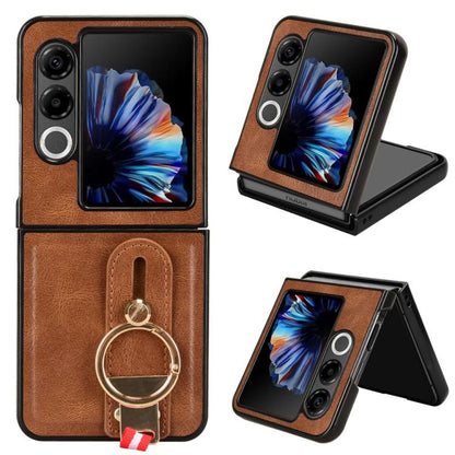 Wristband Leather Back Phone Case, For ZTE nubia Flip3, For ZTE nubia Fold, For ZTE nubia Flip2 A404ZT
