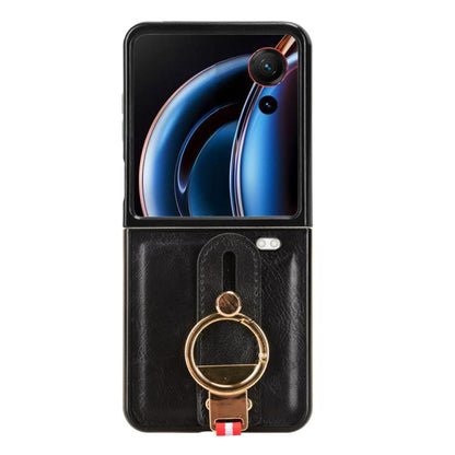 Wristband Leather Back Phone Case, For ZTE nubia Flip3, For ZTE nubia Fold, For ZTE nubia Flip2 A404ZT