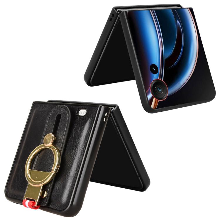 Wristband Leather Back Phone Case, For ZTE nubia Flip3, For ZTE nubia Fold, For ZTE nubia Flip2 A404ZT