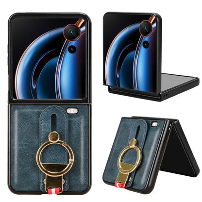 Wristband Leather Back Phone Case, For ZTE nubia Flip3, For ZTE nubia Fold, For ZTE nubia Flip2 A404ZT