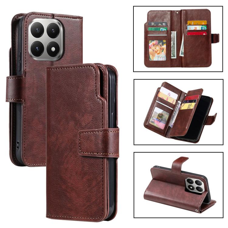 Tri-Fold 9-Card Wallets Leather Phone Case, For Xiaomi 15T Pro 5G, For Xiaomi 15T 5G, For Xiaomi 14T Pro, For Xiaomi 14T