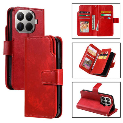 Tri-Fold 9-Card Wallets Leather Phone Case, For Xiaomi 15T Pro 5G, For Xiaomi 15T 5G, For Xiaomi 14T Pro, For Xiaomi 14T