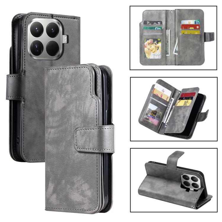 Tri-Fold 9-Card Wallets Leather Phone Case, For Xiaomi 15T Pro 5G, For Xiaomi 15T 5G, For Xiaomi 14T Pro, For Xiaomi 14T