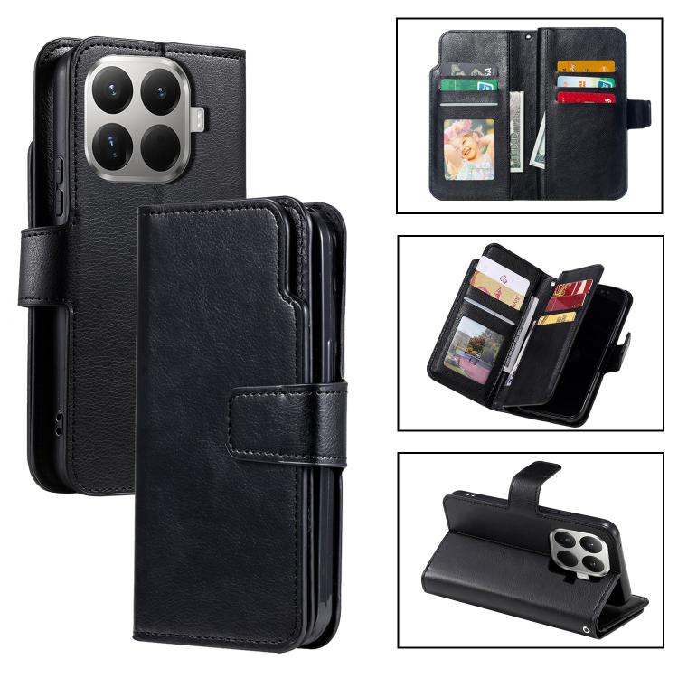 Tri-Fold 9-Card Wallets Leather Phone Case, For Xiaomi 15T Pro 5G, For Xiaomi 15T 5G, For Xiaomi 14T Pro, For Xiaomi 14T