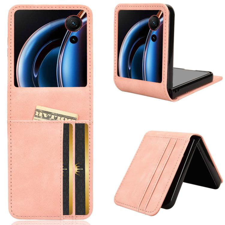 Skin-feeling Half-split External Card Slot Folding Phone Case, For ZTE nubia Flip3, For ZTE nubia Flip2