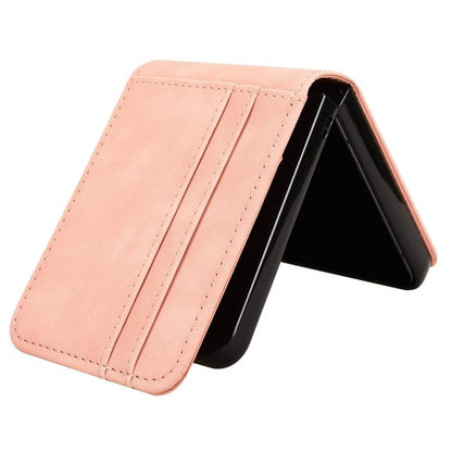Skin-feeling Half-split External Card Slot Folding Phone Case, For ZTE nubia Flip3, For ZTE nubia Flip2