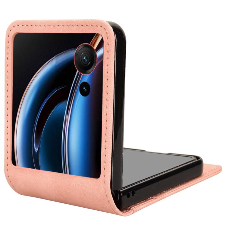 Skin-feeling Half-split External Card Slot Folding Phone Case, For ZTE nubia Flip3, For ZTE nubia Flip2
