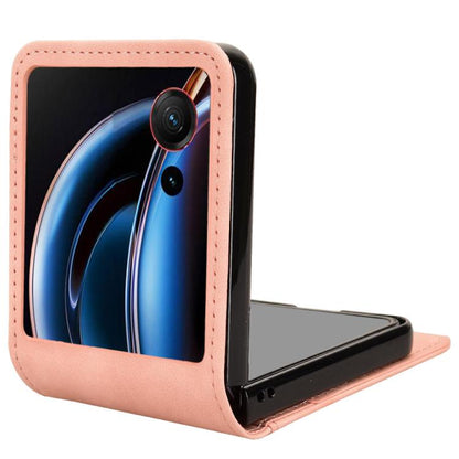 Skin-feeling Half-split External Card Slot Folding Phone Case, For ZTE nubia Flip3, For ZTE nubia Flip2