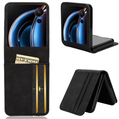 Skin-feeling Half-split External Card Slot Folding Phone Case, For ZTE nubia Flip3, For ZTE nubia Flip2