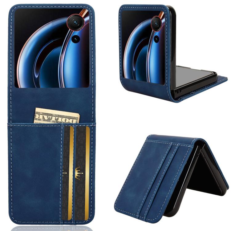Skin-feeling Half-split External Card Slot Folding Phone Case, For ZTE nubia Flip3, For ZTE nubia Flip2