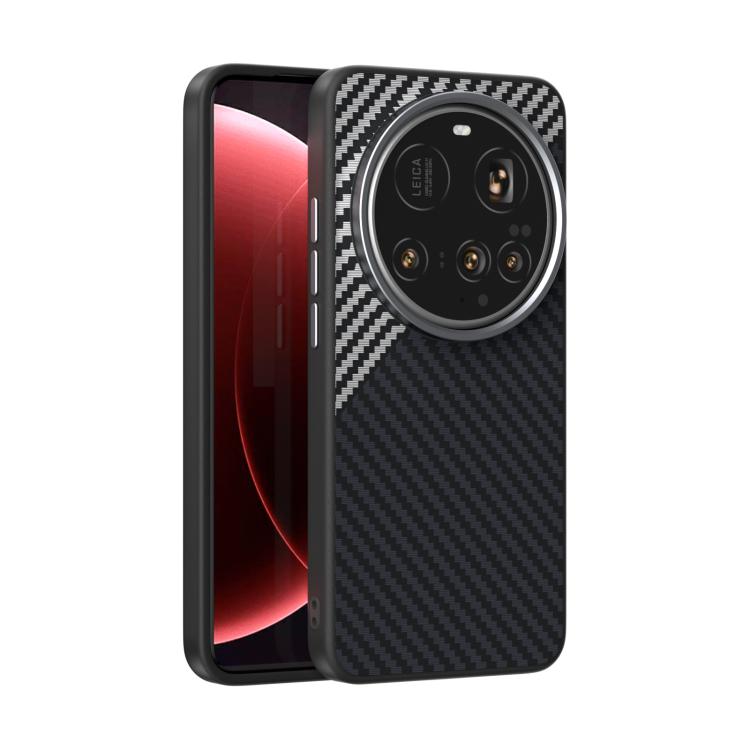 ABEEL C Carbon Fiber Series 6D Micro Relief MagSafe Phone Case, For Xiaomi 17 Ultra, For Xiaomi 15 Ultra