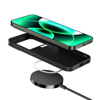 ABEEL C Carbon Fiber Series 6D Micro Relief MagSafe Phone Case, For Xiaomi 17 Ultra, For Xiaomi 15 Ultra