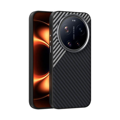 ABEEL C Carbon Fiber Series 6D Micro Relief MagSafe Phone Case, For Xiaomi 17 Ultra, For Xiaomi 15 Ultra