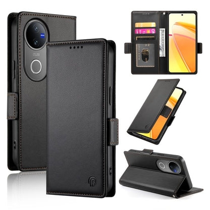 Side Buckle Magnetic Frosted Leather Phone Case, For vivo Y29 4G, For vivo V50