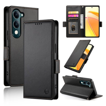 Side Buckle Magnetic Frosted Leather Phone Case, For vivo Y29 4G, For vivo V50