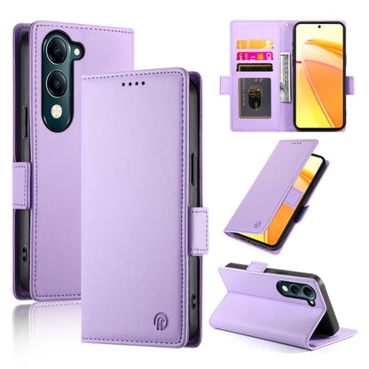 Side Buckle Magnetic Frosted Leather Phone Case, For vivo Y29 4G, For vivo V50
