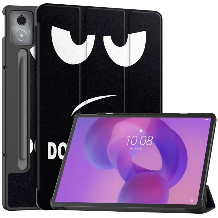 Custer Painted 3-Fold Holder Leather Smart Tablet Case, For Lenovo Idea Tab Pro Gen 2 13, For Lenovo Yoga Tab 11.1 2025, For Lenovo Tab One TB-305FU / Tab K9, For Lenovo Idea Tab Pro