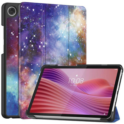 Custer Painted 3-Fold Holder Leather Smart Tablet Case, For Lenovo Idea Tab Pro Gen 2 13, For Lenovo Yoga Tab 11.1 2025, For Lenovo Tab One TB-305FU / Tab K9, For Lenovo Idea Tab Pro