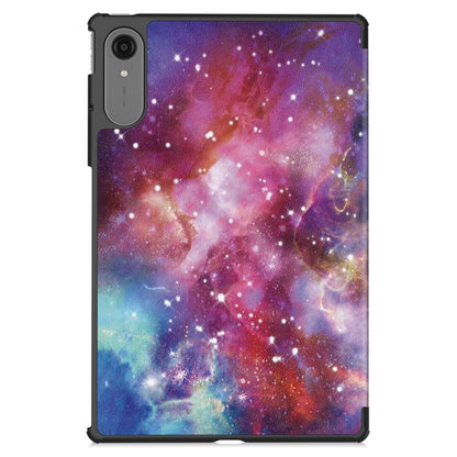 Custer Painted 3-Fold Holder Leather Smart Tablet Case, For Lenovo Idea Tab Pro Gen 2 13, For Lenovo Yoga Tab 11.1 2025, For Lenovo Tab One TB-305FU / Tab K9, For Lenovo Idea Tab Pro