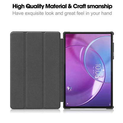 Custer Painted 3-Fold Holder Leather Smart Tablet Case, For Lenovo Idea Tab Pro Gen 2 13, For Lenovo Yoga Tab 11.1 2025, For Lenovo Tab One TB-305FU / Tab K9, For Lenovo Idea Tab Pro