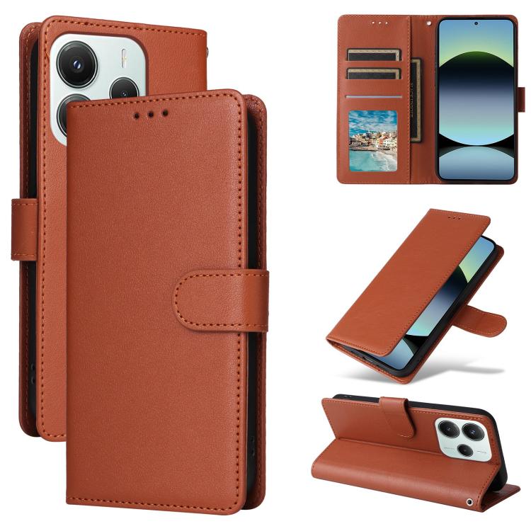 3-Card Slots Multifunctional Leather Phone Case, For Redmi 15a 5G, For Redmi Note 15 Pro+ 5G Global 163.3mm, For Redmi Note 15 4G / 5G Global 164mm, For Redmi Note 15 Pro 4G Global 163.2mm, For Redmi Note 15 Pro 5G Global 163.6mm                       ...