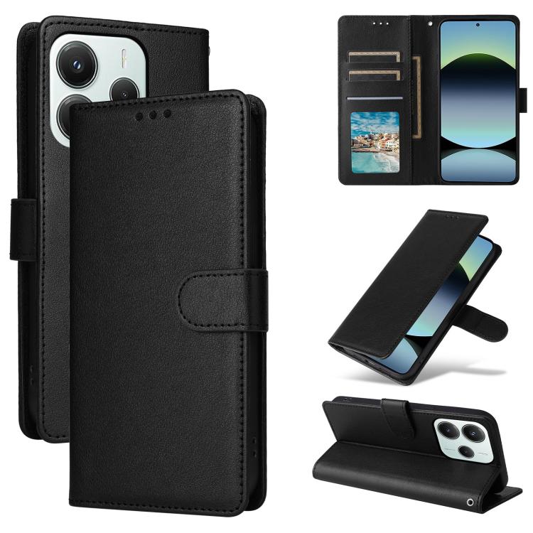 3-Card Slots Multifunctional Leather Phone Case, For Redmi 15a 5G, For Redmi Note 15 Pro+ 5G Global 163.3mm, For Redmi Note 15 4G / 5G Global 164mm, For Redmi Note 15 Pro 4G Global 163.2mm, For Redmi Note 15 Pro 5G Global 163.6mm                       ...