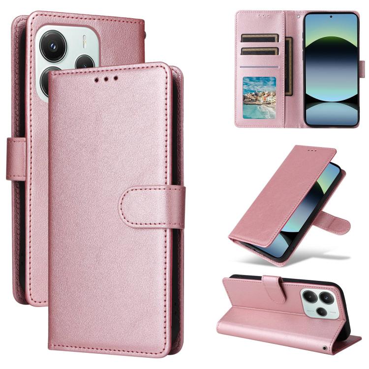 3-Card Slots Multifunctional Leather Phone Case, For Redmi 15a 5G, For Redmi Note 15 Pro+ 5G Global 163.3mm, For Redmi Note 15 4G / 5G Global 164mm, For Redmi Note 15 Pro 4G Global 163.2mm, For Redmi Note 15 Pro 5G Global 163.6mm                       ...
